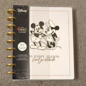 Disney The Happy Planner Mickey & Minnie Hardcover GratituPlanner - White & Gold